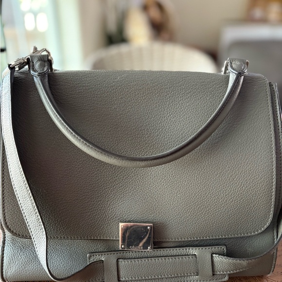 Celine Elegant Gray Shoulder Bag - Picture 1 of 8